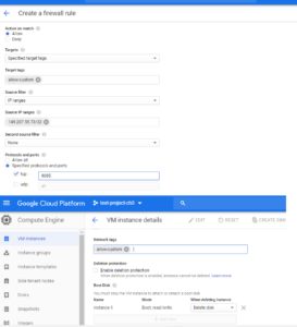 GCP VM network tag